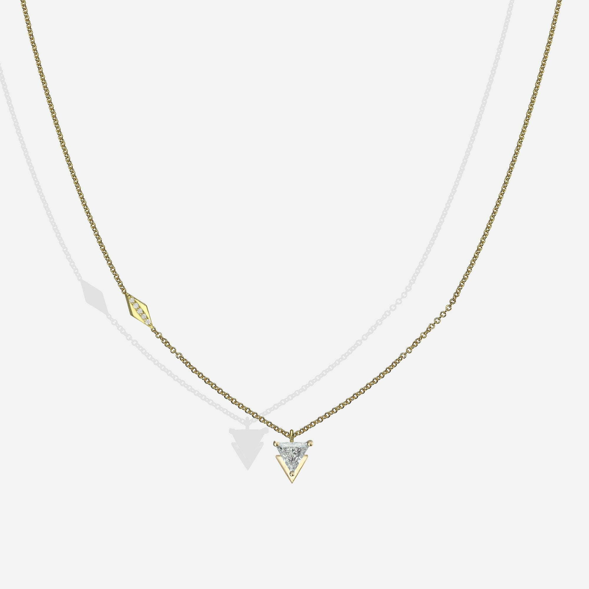 Memories | שרשרת יהלום משולש