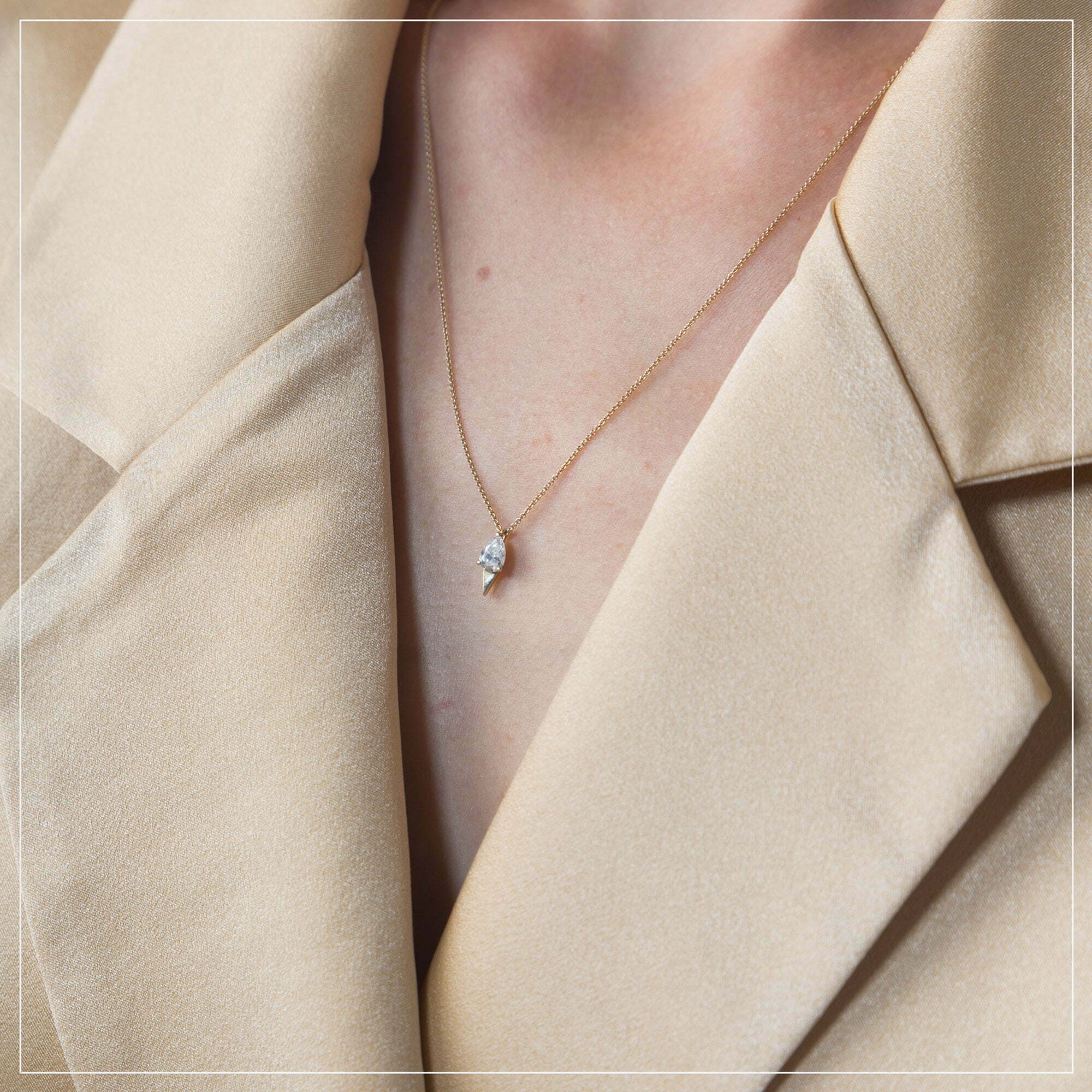 Memories | שרשרת יהלום טיפה