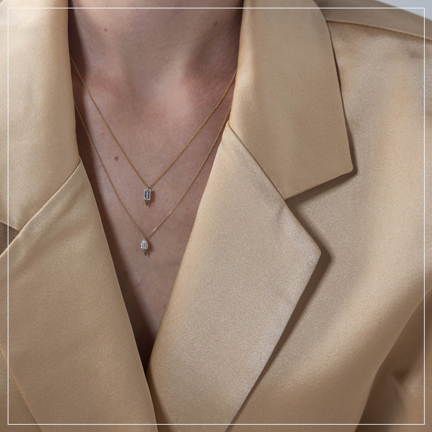 Memories | שרשרת יהלום אמרלד