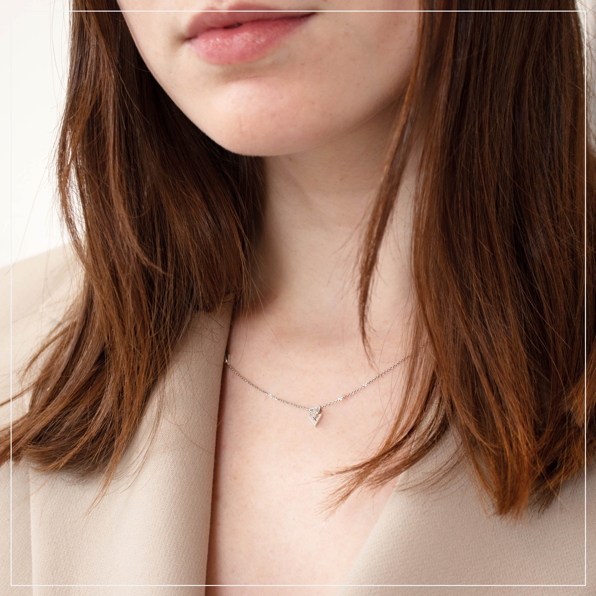 Memories | שרשרת יהלום משולש