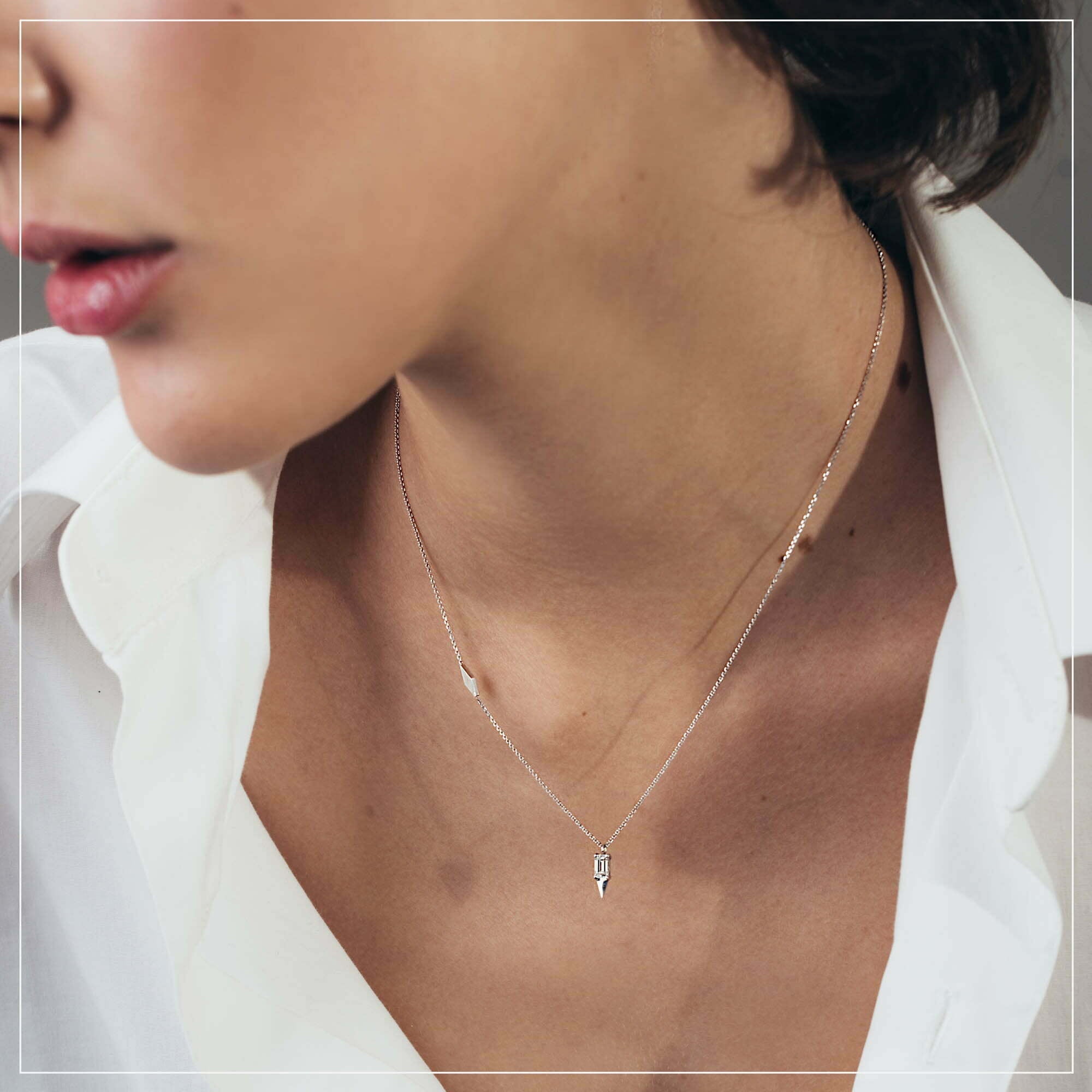 Memories | שרשרת יהלום אמרלד