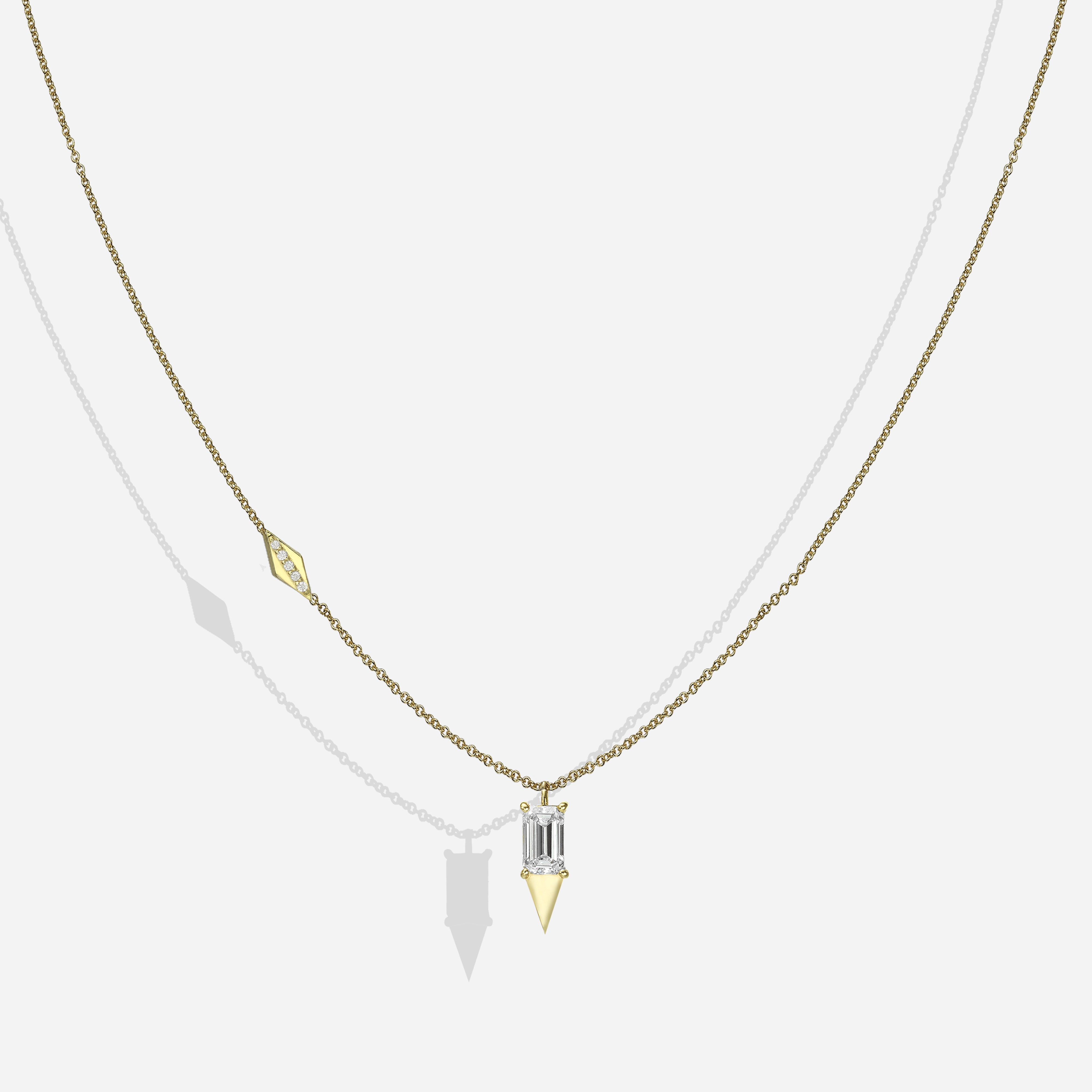 Memories | שרשרת יהלום אמרלד