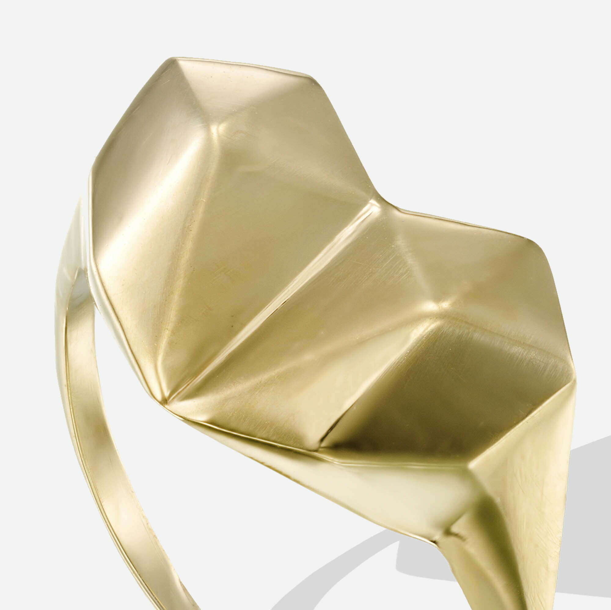 Geometric Heart | טבעת לב גיאומטרית